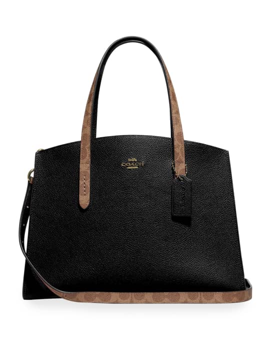 Coach 1941 Charlie Coated Canvas Signature Blocking Carryall Tote Bag ...