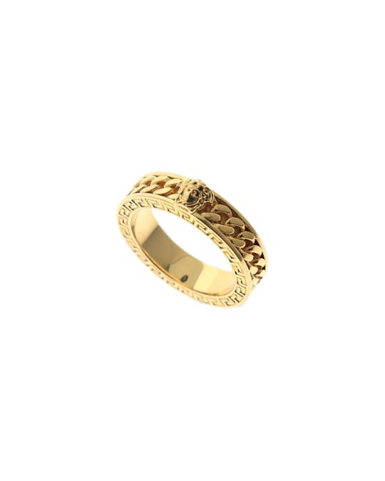 Versace medusa chain ring new arrivals