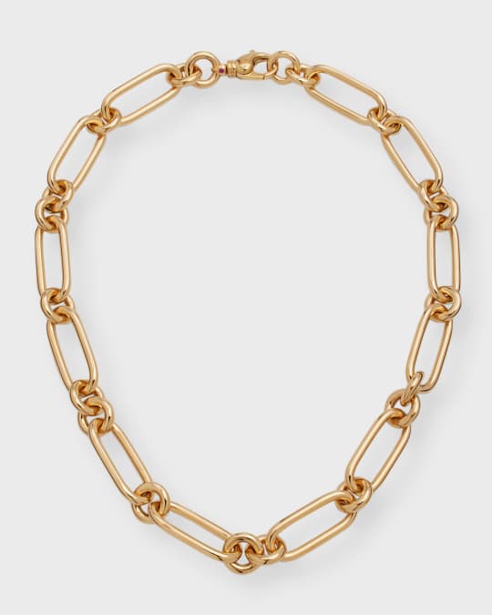 Roberto Coin 18k Gold Oro Classic Chain-Link Necklace Neiman Marcus