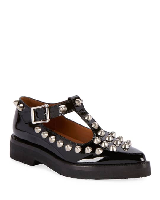 The Marc Jacobs The Mary Jane Studded Flats | Neiman Marcus