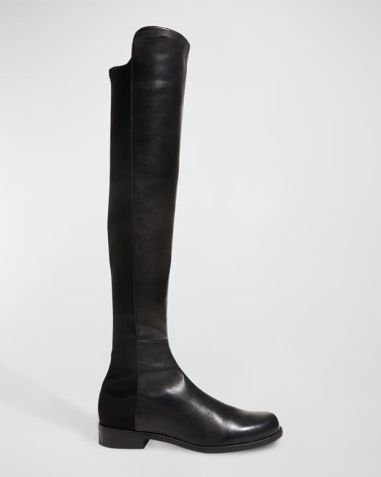 Stuart Weitzman 5050 Leather Over-the-Knee Boots | Neiman Marcus