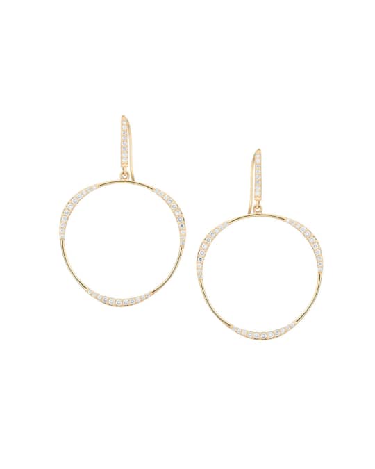 LANA Small Flawless LA Bangle Diamond Hoop Earrings Neiman Marcus