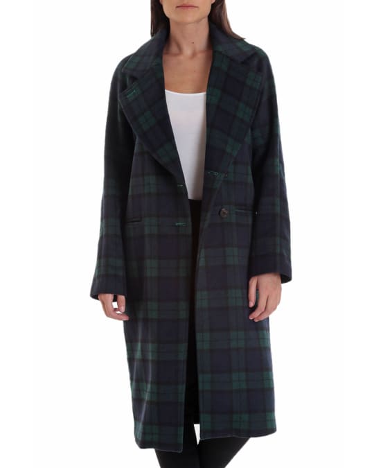 Avec les filles double face wool blend coat shop
