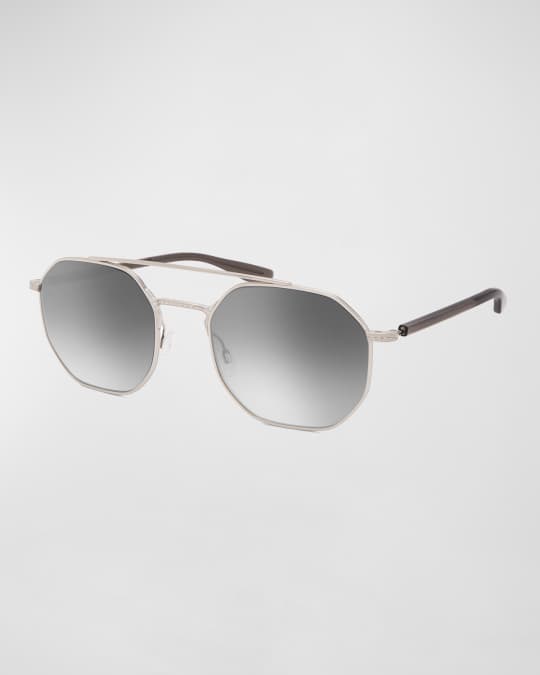 Barton Perreira Men's Metis Metal Octagonal Sunglasses - Gradient