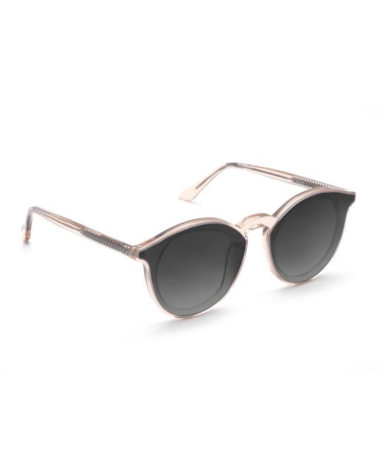 KREWE Round Gradient Gray Sunglasses Krewe Round Gradient Sunglasses - Neutrals Sunglasses  main image 4