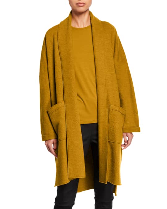 Eileen fisher lightweight top boiled wool kimono jacket