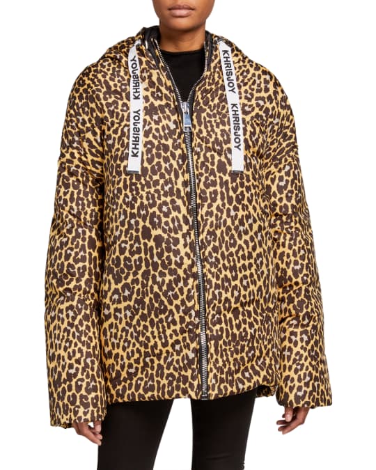 Khrisjoy New Joy Leopard=Print Puffer Coat | Neiman Marcus