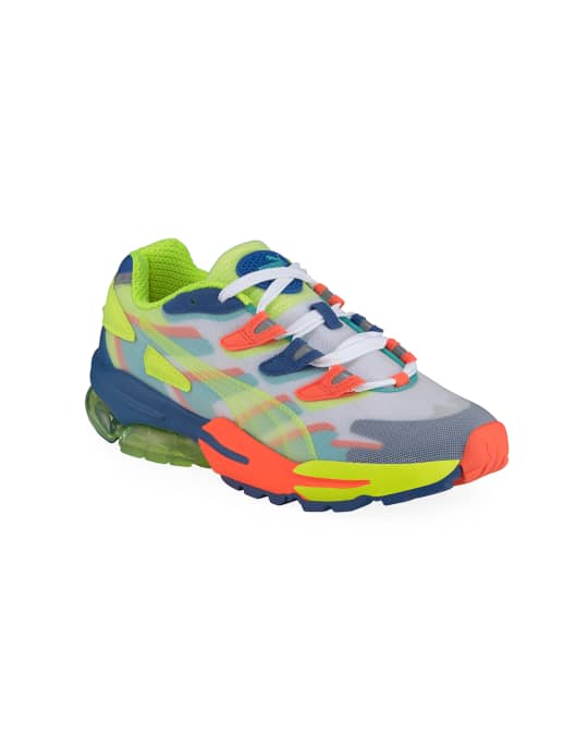 Puma Men s Cell Alien OG Kaleidoscope Nylon Mesh Sneakers Neiman Marcus