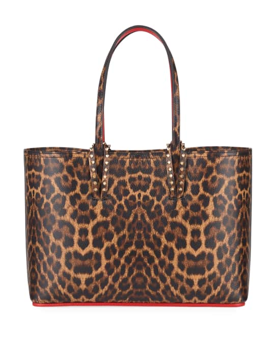 Christian Louboutin Cabata Small Leopard-Print Tote Bag | Neiman Marcus