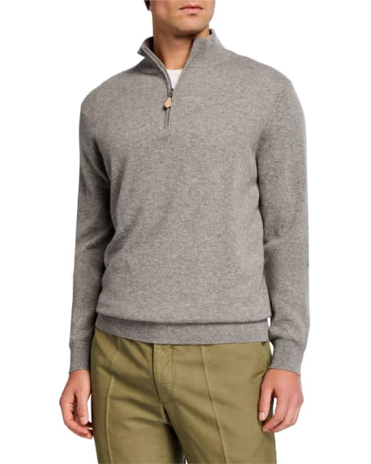 Men s Cloud Cashmere 1 4 Zip Sweater