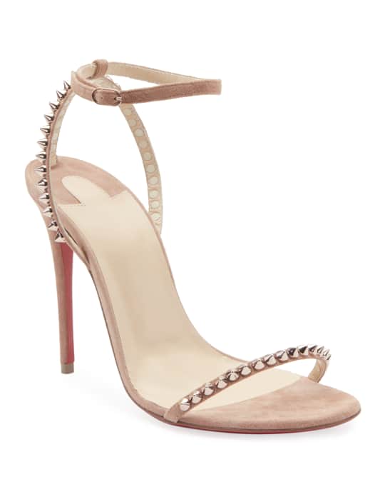 Christian Louboutin So Me Spike Red Sole Sandals