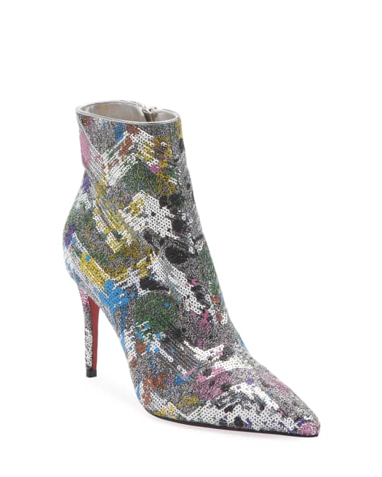 Christian Louboutin So Kate Glitter Red Sole Booties | Neiman Marcus