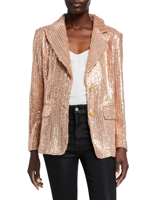 Berek Sequin Two-Button Blazer | Neiman Marcus