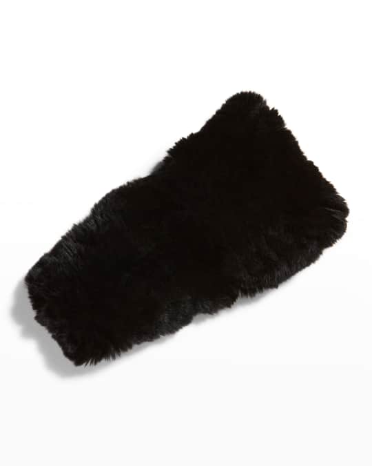 Surell Accessories Rabbit Fur Stretch Headband/Neckwarmer Neiman Marcus