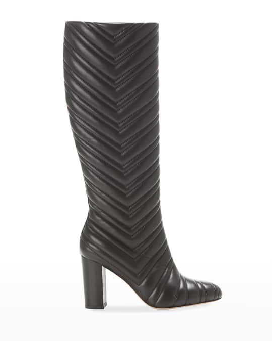 Marion Parke Dion Quilted Napa Knee Boots | Neiman Marcus