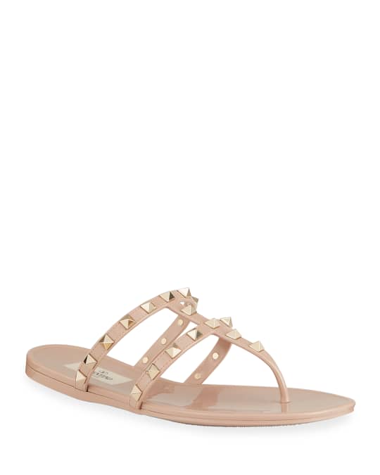 Valentino Garavani Summer Rockstud Jelly Sandals | Neiman Marcus