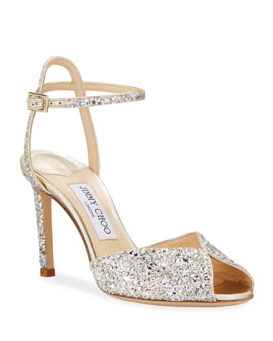 Jimmy choo sacora glitter sale sandal
