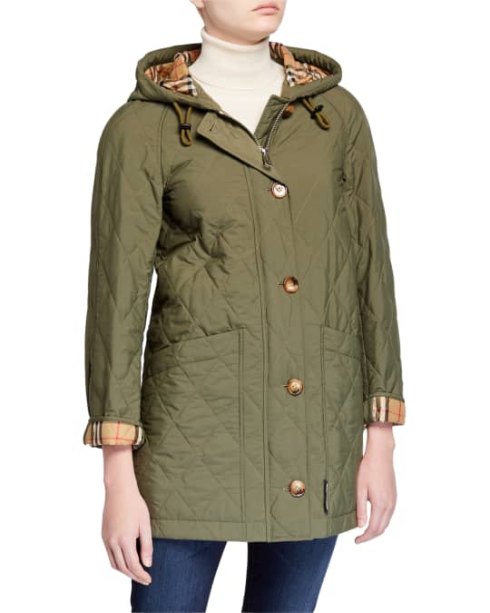 Burberry roxwell lightweight quilted parka on sale