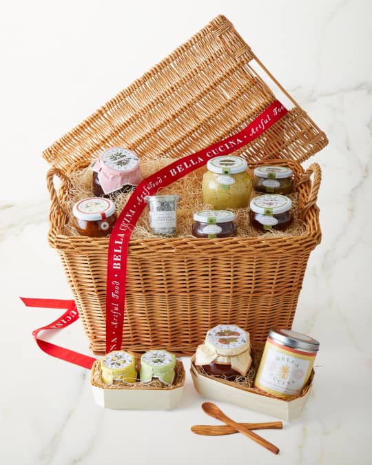 Bella Cucina Neiman's Large Picnic Basket Neiman Marcus