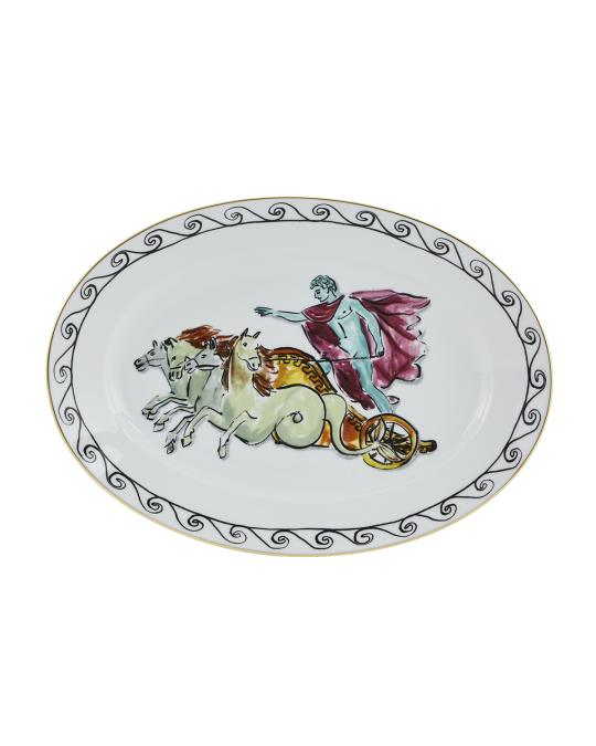 Ginori 1735 Il Viaggio di Nettuno Oval Platter, White | Neiman Marcus