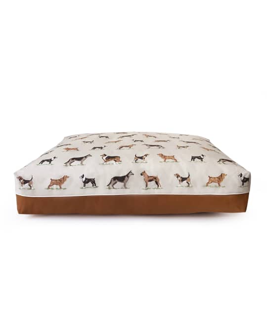 Cross Stitch Rectangular Large Dog Bed