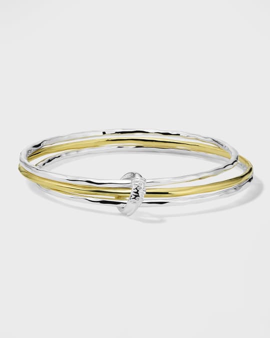 Mixed Texture Bangle Set in Chimera