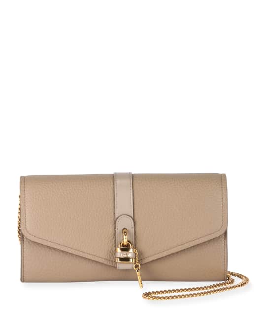 Chloe Aby Long Flap Wallet on Chain | Neiman Marcus