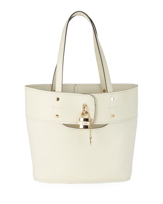 Chloe Aby Small Lock-and-Key Tote Bag | Neiman Marcus