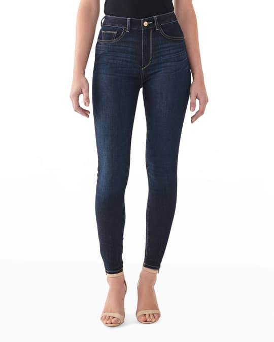 DL1961 Farrow Instasculpt High-Rise Ankle Skinny Jeans | Neiman Marcus