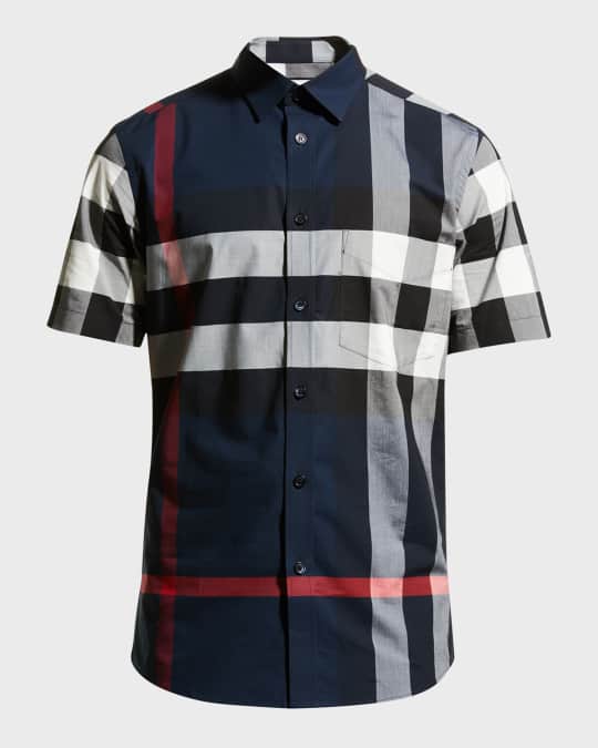 Burberry mens shirt short sleeve top