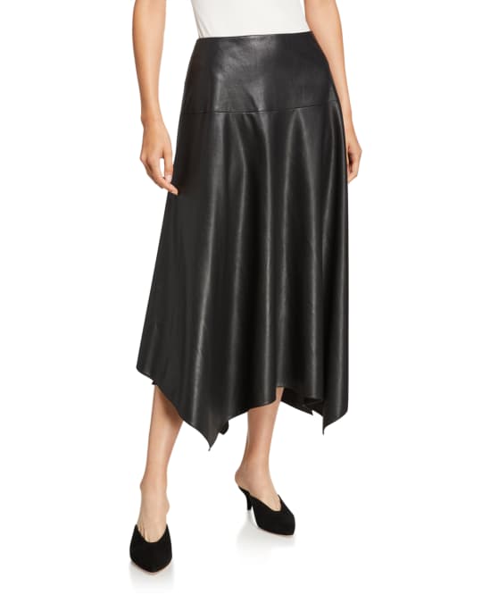 Rebecca taylor vegan leather midi skirt hotsell