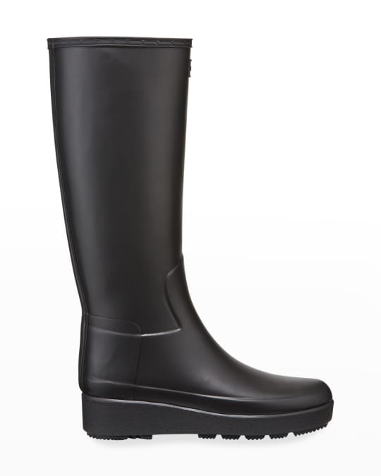 HUNTER Refined Creeper Tall Rain Boots | Neiman Marcus