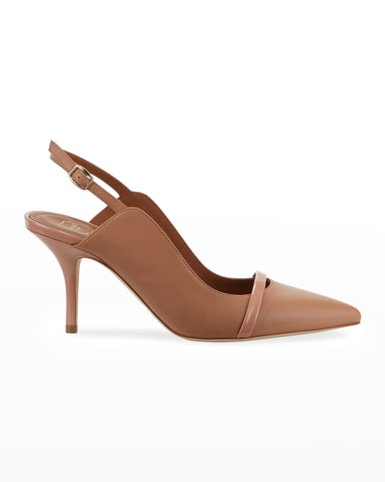 Malone Souliers Marion 70mm Napa Slingback Pumps | Neiman Marcus