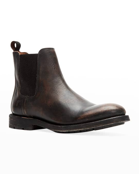 Frye Men's Bowery Leather Chelsea Boots | Neiman Marcus
