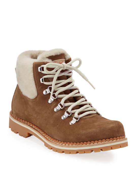 Montelliana 1965 Camelia Boots with Shearling | Neiman Marcus