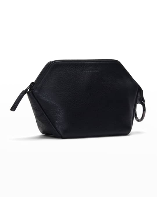 Transience ZipTop Leather Cosmetics Bag Neiman Marcus