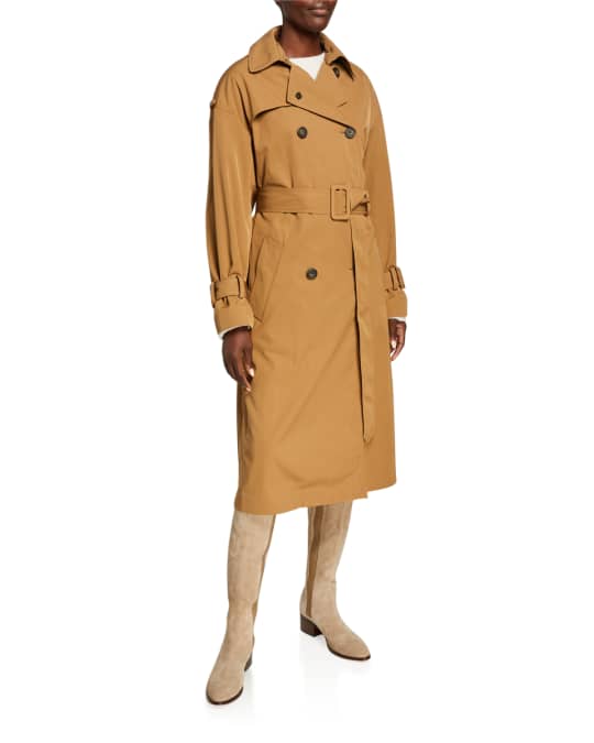 Vince Belted Tech Trench Coat Neiman Marcus