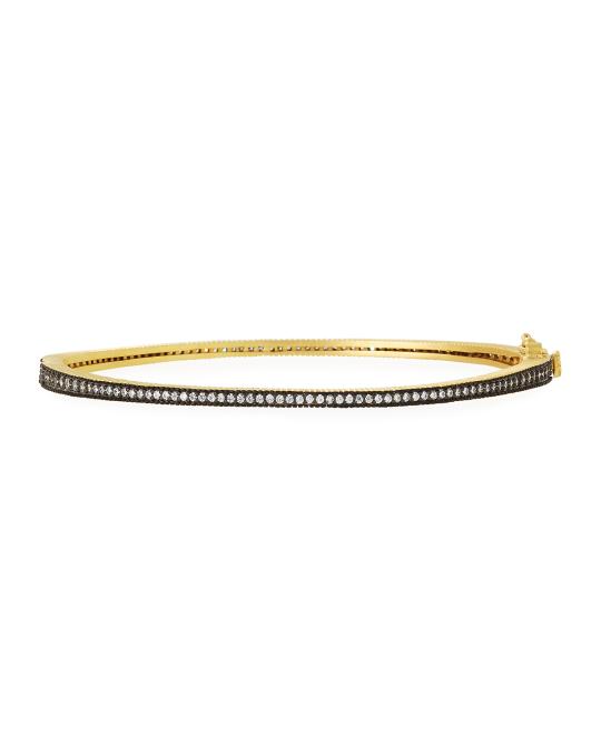 Freida Rothman Signature Thin Pave Hinge Bangle | Neiman Marcus