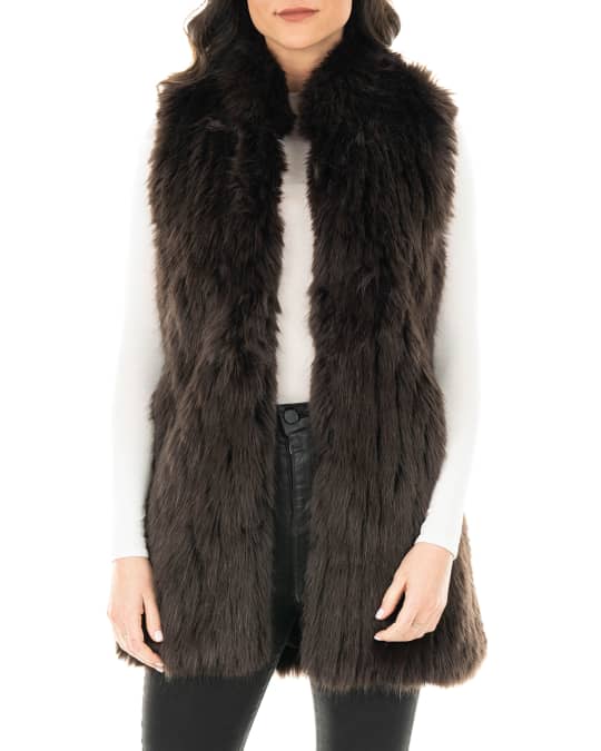 Fabulous Furs Apres Faux Fur Long Vest | Neiman Marcus