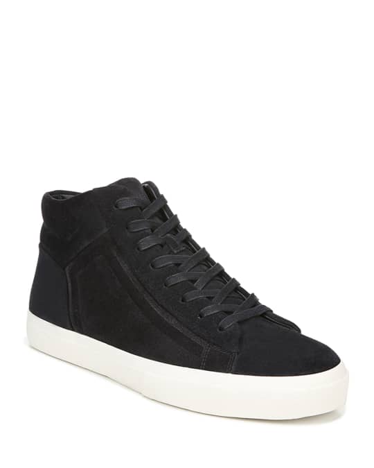 Vince black high new arrivals top sneakers