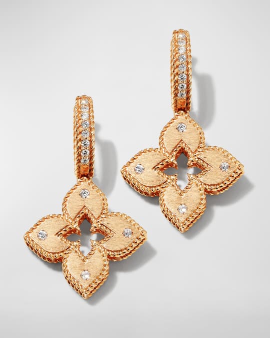 Roberto coin rose gold earrings hot sale