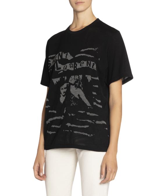 トップス 17ss Saint Laurent Paris Photo Print Tee Saint Laurent Oversized Photo Print Short-Sleeve Tee | Neiman Marcus