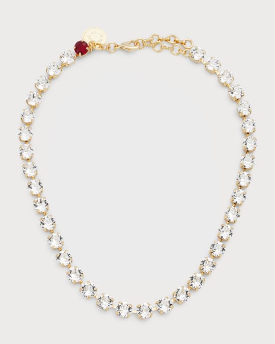 Natalie Crystal Necklace Clear