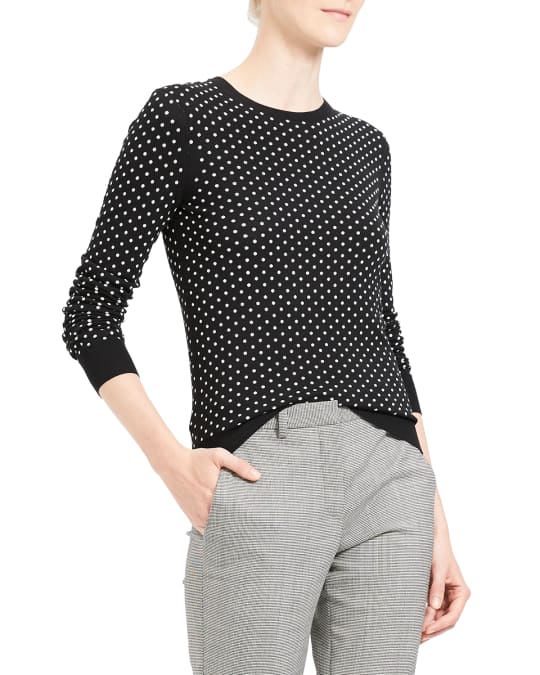Theory polka dot sweater sale