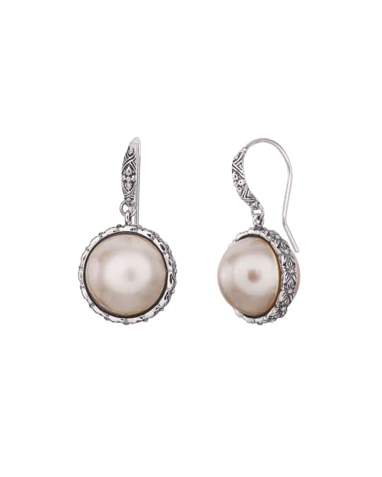 Double-Sided Mother-of-Pearl Drop Earrings