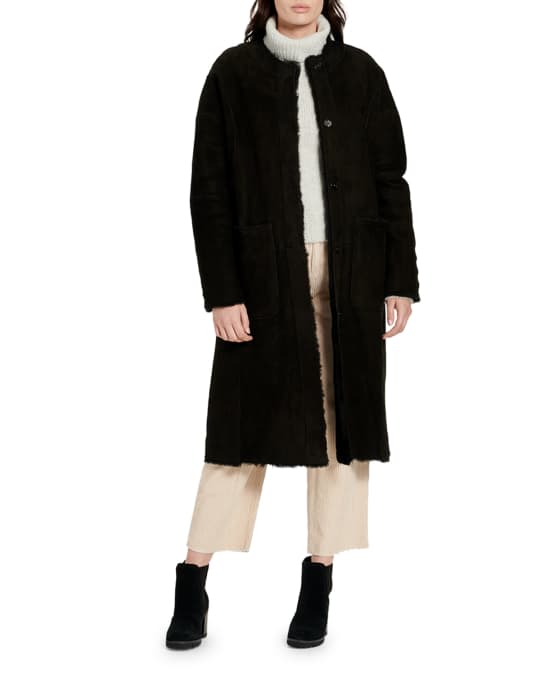 UGG Remy Reversible Shearling Long Coat Neiman Marcus