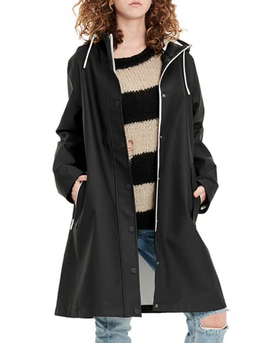 Zooey Hooded Trench Rain Jacket