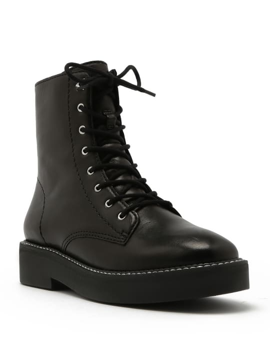 Schutz McKenzie Leather Combat Boots | Neiman Marcus