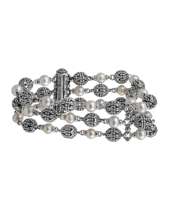 Konstantino Kleos 3-Row Pearl Bracelet | Neiman Marcus