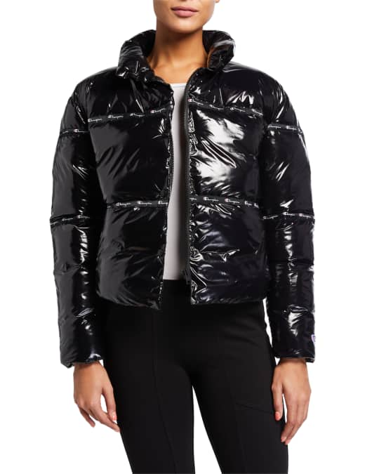 Champion shiny jacket shop